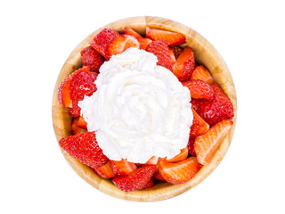 strawberry on white background