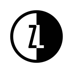 INITIAL CIRCLE HALF LOGO ZL