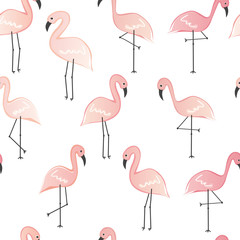 flamingos seamless pattern