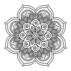 Floral mandala