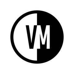 INITIAL CIRCLE HALF LOGO VM