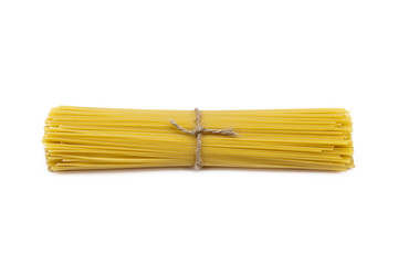 Spaghetti Tied with String on White