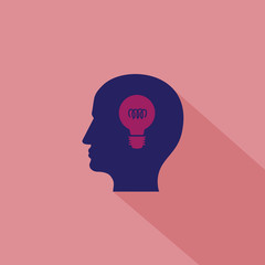 Mind Icon - Isolated On Background