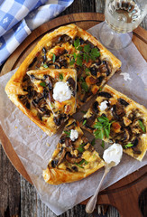 Mushroom tart