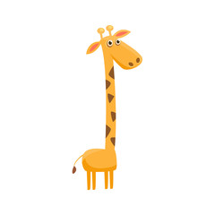 Giraffe Funny Illustration © topvectors