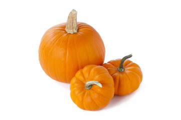 three pumpkins