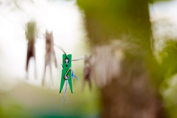 nice green clothespin