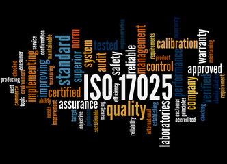 ISO 17025, word cloud concept 4
