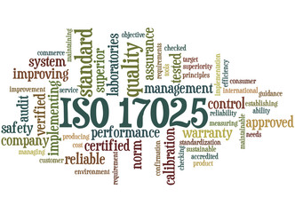 ISO 17025, word cloud concept 5