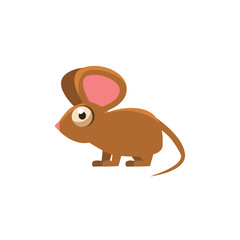 Mouse Simplified Cute Illustration
