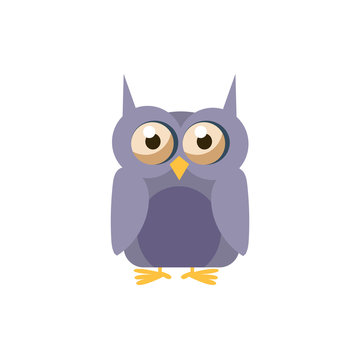 Owl Simplified Cute Illustration