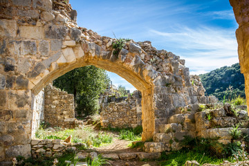 Montfort Castle in Upper Galilee, Israel