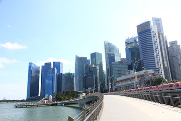 Fototapeta na wymiar Skyline of Singapore