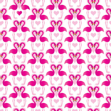 flamingo hearts