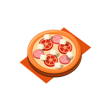 Tomato Sausage Pizza