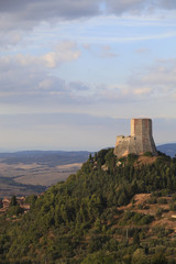 Obraz premium Italia,Toscana, Siena Rocca d'Orcia.