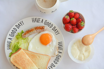 Healthy simple breakfast