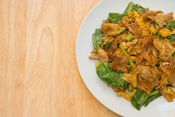 fried noodle with pork