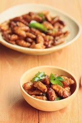 fried insects