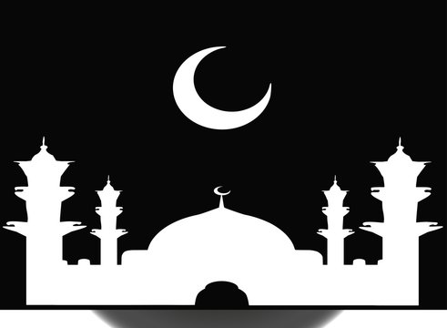 Cami Vektörü ile Ramazan Bayramı 