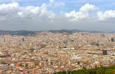 Fototapeta na wymiar View of Barcelona.