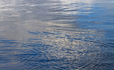 Blue water surface.