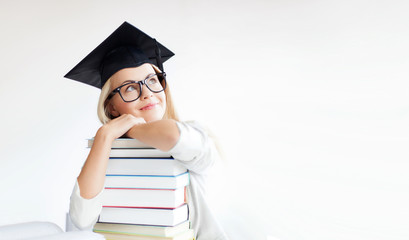 student in graduation cap