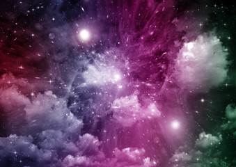 galaxy in a free space