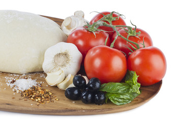 side portions of pizza ingredients