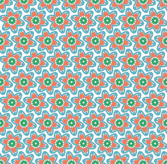 textile or paper flowers pattern