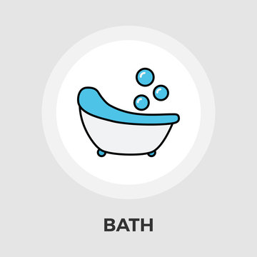 Bath Vector Flat Icon
