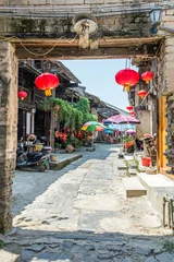 Tafelkleed Strasse in Daxu, China © matho