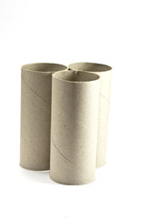 Empty Cardboard Toilet Rolls