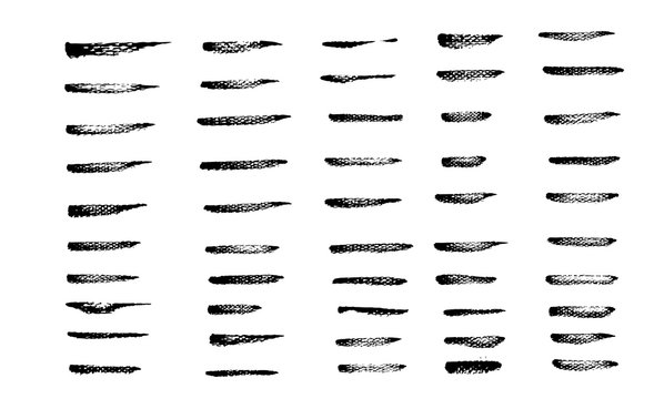 Collection of art brushes 50 item set  from rough paper art  dow