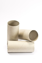 Empty Cardboard Toilet Rolls