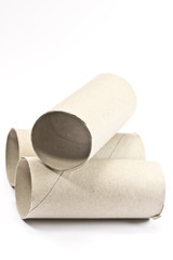 Empty Cardboard Toilet Rolls