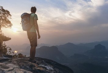 Hiker on the mountain