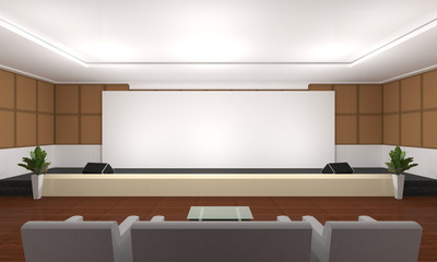 Business meeting Seminar room conference and Seats with Blank Mo