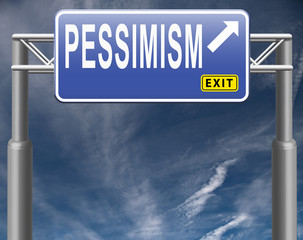 Obraz premium pessimism and negative thinking