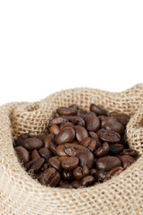 coffee beans in sack