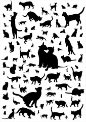 Katzensilhouetten
