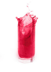 red juice splash