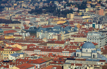 Fototapeta na wymiar Top view of Trieste