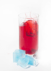 red juice splash