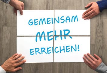 Gemeinsam mehr erreichen! 