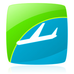 green and blue modern design glossy vector icon