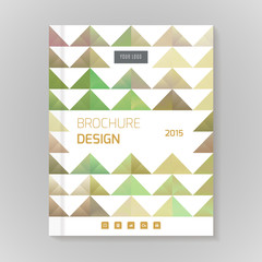 Fototapeta premium Polygonal vector design template layout for brochure