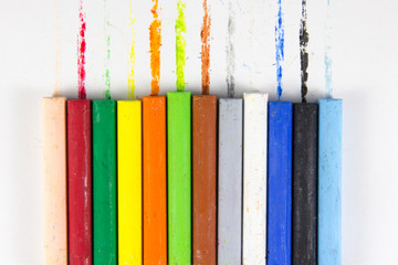 multi color chalk Oil pastel