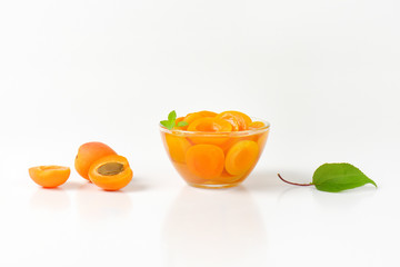 Bowl of apricot compote