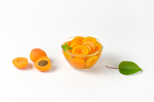 Bowl of apricot compote